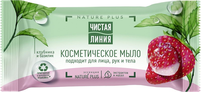 мыло туал. ЧЛ 75г косметич Клубника/УС/12