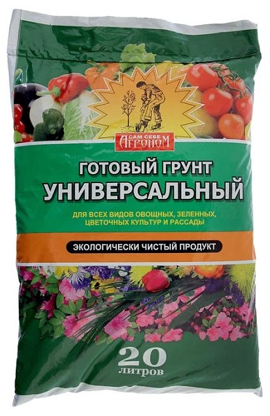 почвогрунт Сам себе агроном 20,0л Универсал.для садово-огородных растений и цветов/ССА/135