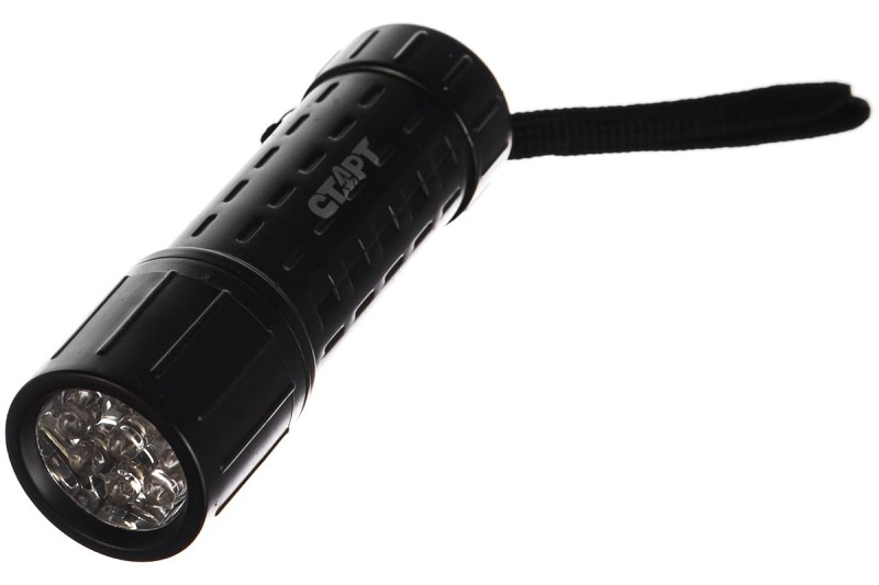 фонарь ручной пластик СТАРТ LHE 202-C1 Black, 1реж 10см/ЭлТ