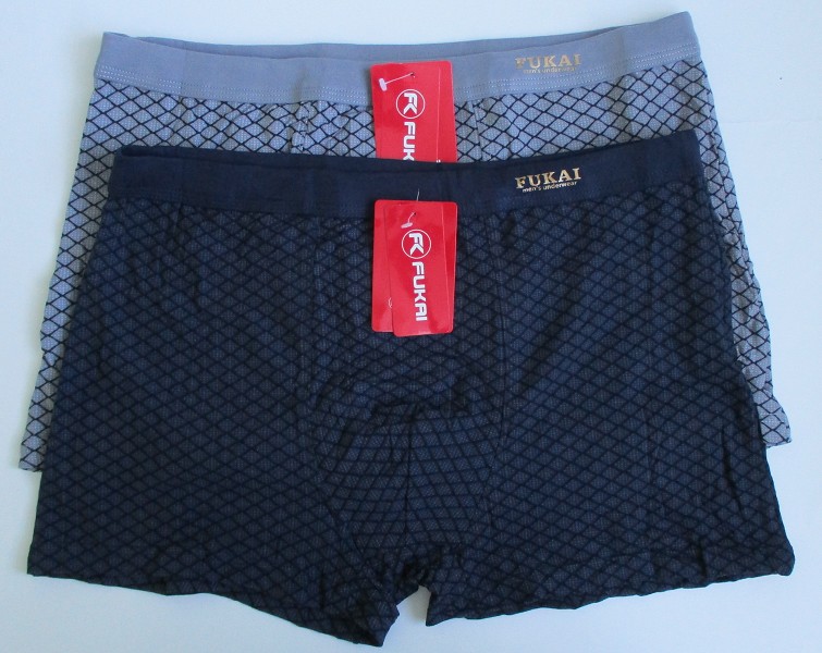 трусы муж. Fukai 1211 р.6XL (60) боксеры гигант (70%хлопок 22%бамбук 8%лайкра)/Текс