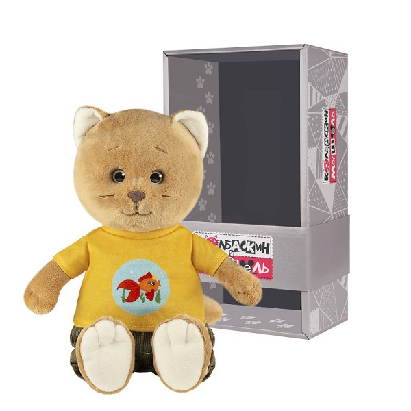 игрушка мяг 25см Колбаскин в Желтой Футболке и Вельветовых Штанах, Maxitoys/МакТ