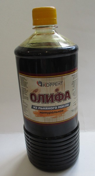 олифа натуральная, из льняного масла 1,0л/Крр/8