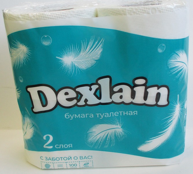 туал/бумага Dexlain 2-х слойная 4шт БЕЛАЯ/ВОСХОД/Восход/10