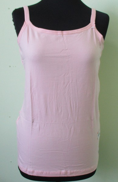 майка жен. Donella 2371 р.2XL(48-50) однотон.пудровый (95% хлопок, 5% эластан) 214180/Чер
