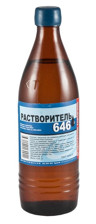 растворитель 0.5л 646/Ркс/20