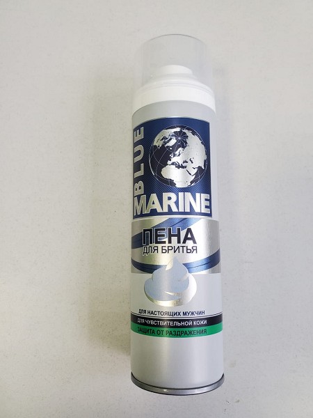 пена д/бритья Blue Marine 200мл д/чувств. кожи/Фестива/24