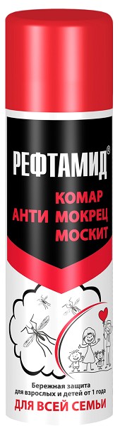 инс аэр РЕФТАМИД Для всей семьи и детей от 1 года 145мл от комаров и мошек/Сибиар/24