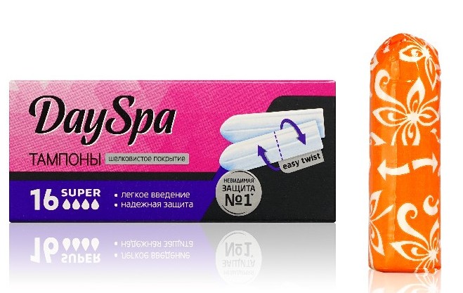 тампоны Day Spa гигиенические Супер 16шт/Дрог/15