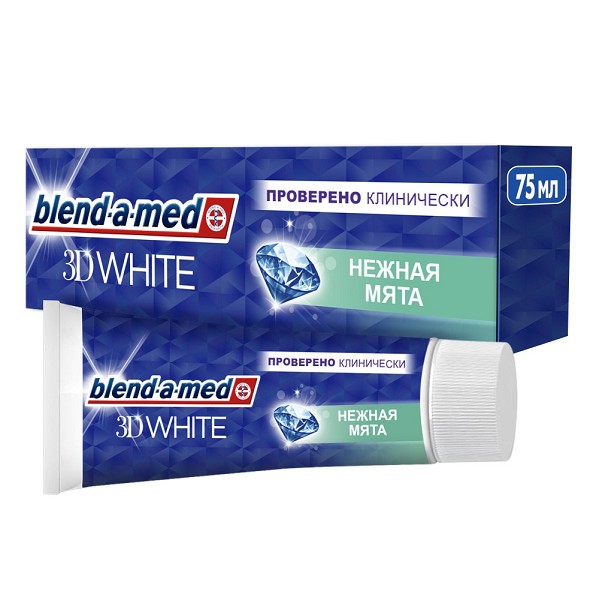 з/п Бленд-а-мед 75мл 3D White Нежная мята/PG/12