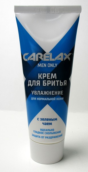 крем д/бритья Carelax 75мл увлажнение с зеленым чаем д/норм.кожи/Дрог