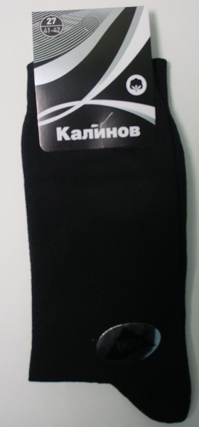 носки муж. Калинов М2 р.27(41-42) черные (80%хлопок 17%па 3%лайкра) лето/Текс/10