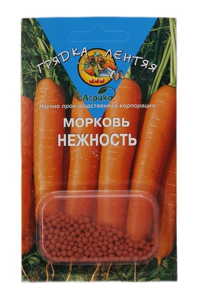 семена Морковь ГЕЛЬ Нежность ЦП 300шт среднесп. 18-20см/Агр/20