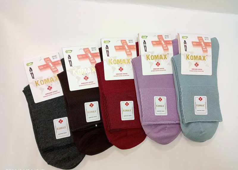 носки жен. Komax Однотон р.37-41 мед.рез.микс (88% Хлопок 10% Полиамид 2% Лайкра) лето/Текс/10