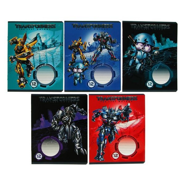тетрадь 12л линия  А5 Transformers, офсет, уф-лак, в асс.136711/КанцБ/120x20