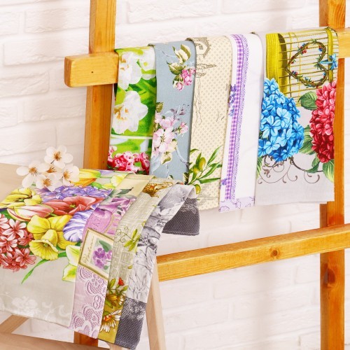 полотенце кух. 50*63 Рогожка МИКС 170 гр./м2 (100% хлопок) /Текс