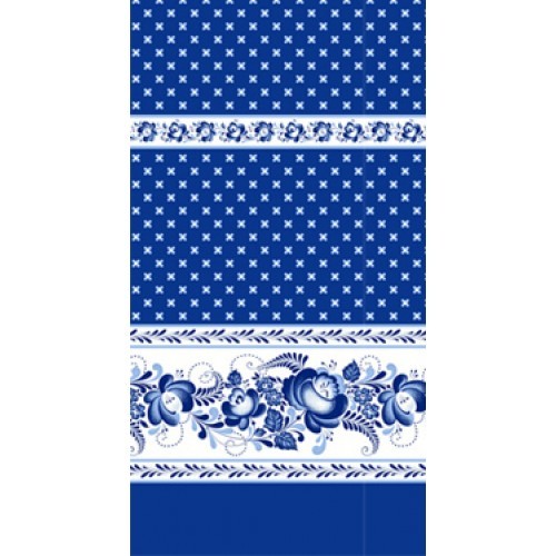 полотенце кух. 40*75 Рогожка Гжель (100%хлопок) 19514/Рос