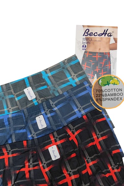 трусы муж. Весна 0314C р.2XL (52) рис.микс (70%хлопок22%бамбук8%спанд) /Текс