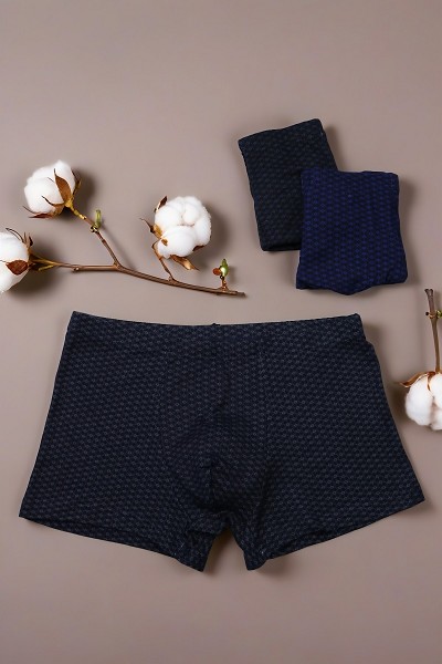 трусы муж. Весна 0313 р.3XL (54) боксеры (70% хлопок22%бамбук8%спанд)/Текс