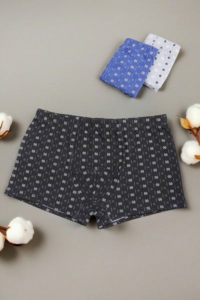 трусы муж. Асий 2128 р.4XL (54) боксеры рис.микс (95% хлопок5%эласт)/Текс