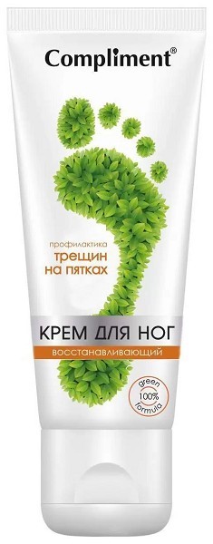 крем д/ног Compliment 100мл Восстанавливающий, Профилактика трещин на пятках/Тим/16
