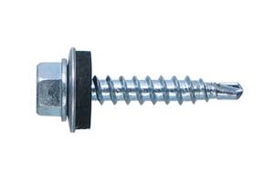 саморезы кровельные оц. сверло с шайбой 4.8х 51 (150шт)/T-krep/10