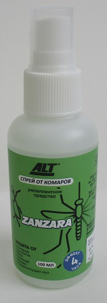 спрей Ратокс-20 (Zanzara) 100мл от комаров,мошек,слепней,блох/Родем/30