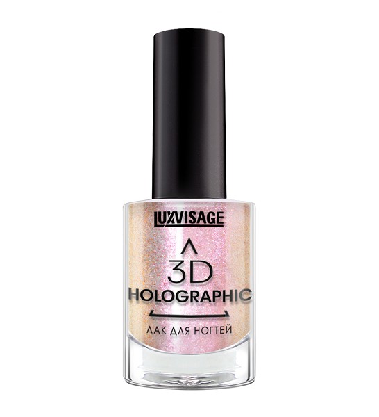 лак д/ногтей LV 3D HOLOGRAPHIC 11г тон 718 Золотисто-розовый жемчуг/ЛюксВизаж/6