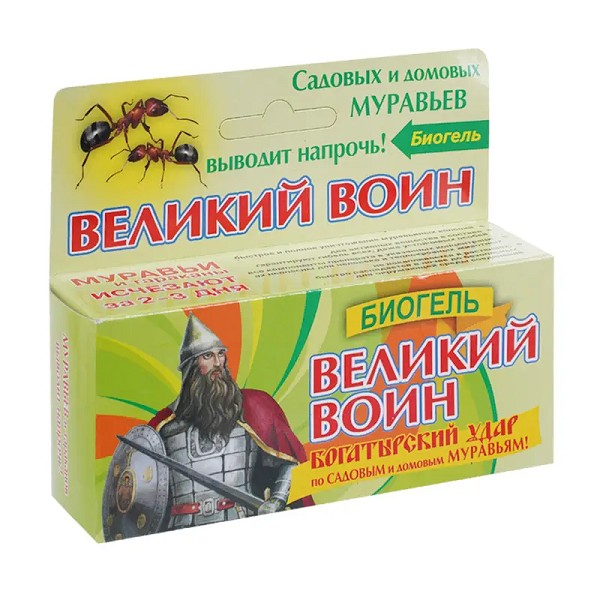 инс вред гель Великий Воин БИО от муравьев(домашних и садовых) 30гр/Ваше Хозяйство/24