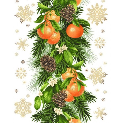 н-год полотенце кух. ваф. 50*63 Купон  (100% хлопок) 29232-1/Текс
