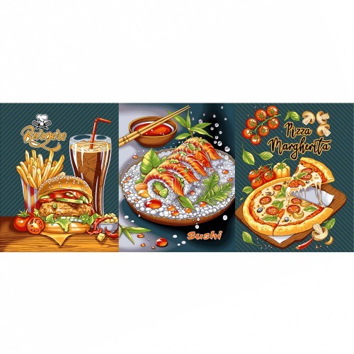 н-год полотенце кух. ваф. 50*63 Купон Бистро (100% хлопок) мк/Текс