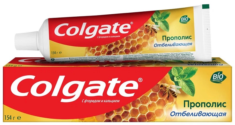 з/п Колгейт 100мл Прополис отбел тюб фут./Colg/48x12