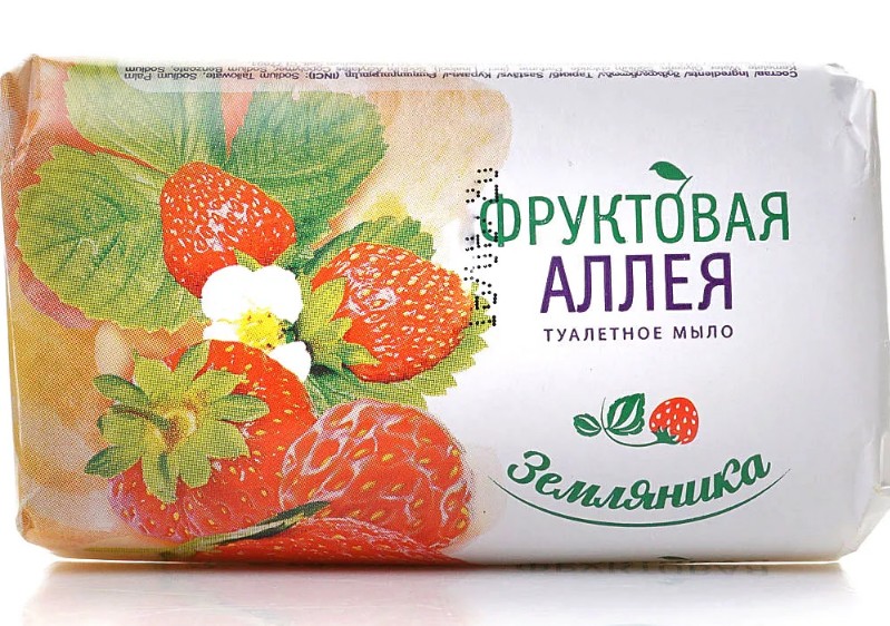 мыло туал. Фруктовая аллея 90гр Земляника/Казан/104