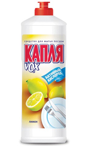 ср-во-д/посуды Капля Vox 1л Лимон/Сам/8