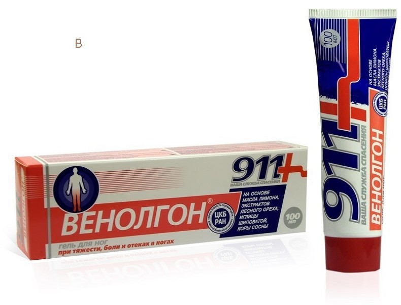 911 100мл Венолгон гель д/ног/ТТэк/40