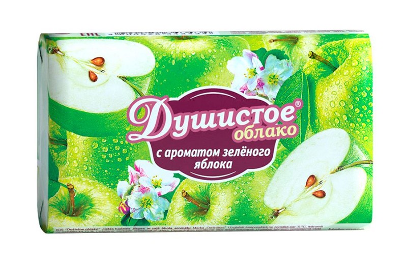 мыло туал. Душистое Облако 90г Зеленое яблоко/ННовг/63