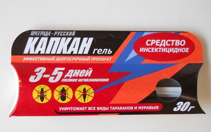 инс от таракан гель Русский-Капкан (фипронил) 30гр/Ав/50