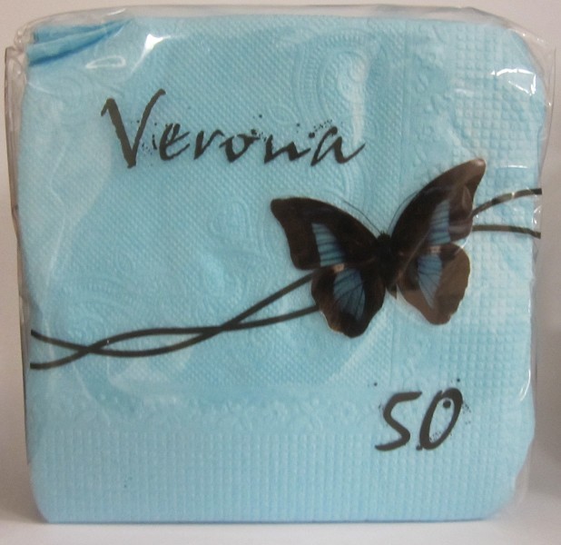 салфетки Лепота(Верона) 50л п/п 1-сл 24*24 ассорти-цветные/ЛПТ/60