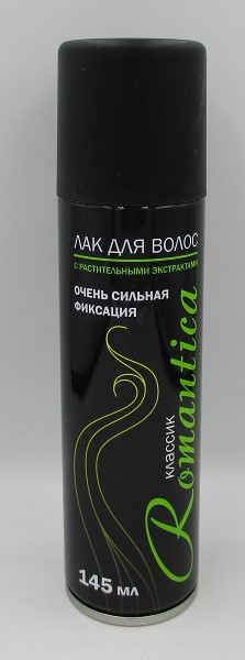 лак д/волос Романтика 145мл с/ф (черный)/Сибиар/24