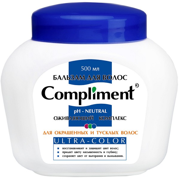 бальзам д/волос Compliment Ultra-Color 500мл д/окрашенных волос/Тим/12