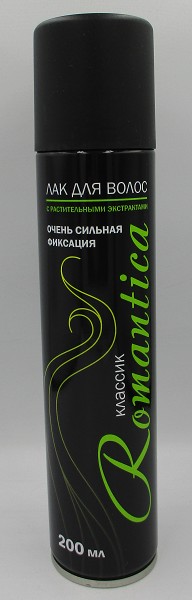 лак д/волос Романтика 200мл с/ф (черный)/Сибиар/24