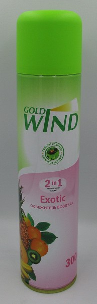 освежитель воздуха Голд Винд 300мл Exotic/Сибиар/12