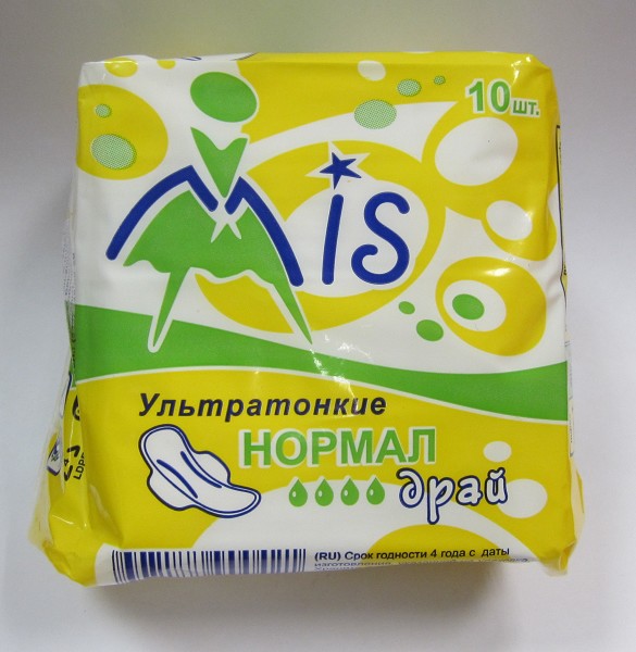 прокладки Мис Ультра нормал драй(4кап) в инд.упак.10шт/Технолайн/40