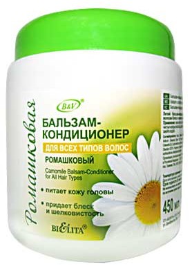 бальзам д/волос Ромашковый 450мл конд.д/всех типов банка (663)/БелВит/18