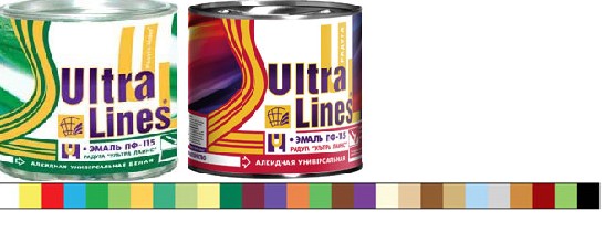 эмаль ПФ 115 зеленая-яркая 1,8кг ULTRA Lines/Радуга/6