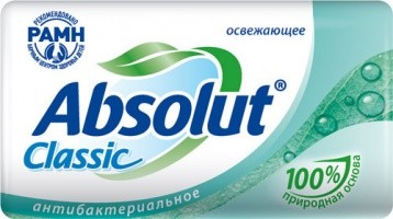 мыло туал. Абсолют Classic 90г Освежающее /Сам/72x6