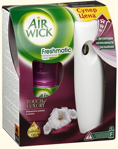 освежитель AIRWICK Freshmatic КОМПЛЕКТ Нежность шелка и лилии/Бен/4