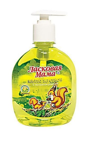 мыло жидк Ласковая мама дет.300мл с экстр.Ромашки дозатор/Фратти/12
